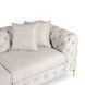 Трехместный диван SORRENTO 3S Mebel Elite из кремового велюра