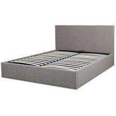 Ліжко MELIA Mebel Elite 160x200 см тканина Сірий жива фотографія