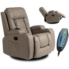 Масажне крісло MEBEL ELITE BOX екошкіра Сірий