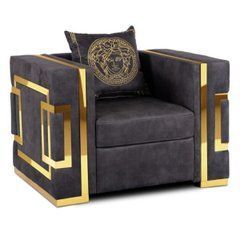 Крісло PALLAZO 1S Mebel Elite Black/Gold