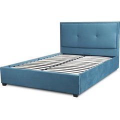 ЛіжкоANDRE Velvet Mebel Elite 140x200 см Темно-синій жива фотографія