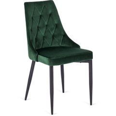 Стілець оксамитовий MEBEL ELITE CORK, Зелений жива фотографія