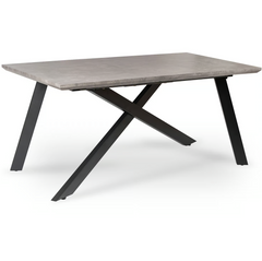 Стол раскладной Hamilton MEBEL ELITE 160(200)х90 см Серый Бетон реальная фотография