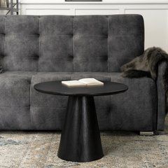 Журнальный столик CASSANDER MEBEL ELITE 60x60 Черный реальная фотография