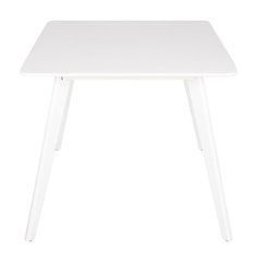 Стіл CORIANDER Nicolas 80x80 Білий жива фотографія