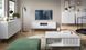 Комод высокий Perfect Home Новая/Nova 2-дверный с черными ножками K104 Белый