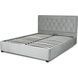 Кровать CROS Velvet Mebel Elite 160x200 см Серый реальная фотография