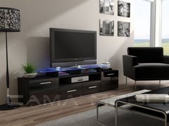 ТВ Тумба EVORA WENGE RTV Cama 194 Венге Мат / Чорний Глянець