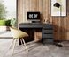 Стіл туалетний письмовий Perfect Home Ада / Ada 5S/120 з 5 шухлядами Антрацит
