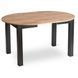 MEBEL ELITE Комплект HARRY Стіл 102-142 см Дуб Крафт/Чорний та 4 стільці PERU 2 Чорний