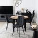 MEBEL ELITE Комплект HARRY Стіл 102-142 см Дуб Крафт/Чорний та 4 стільці PERU 2 Чорний жива фотографія