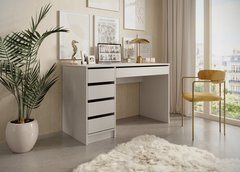 Стол туалетный письменный Perfect Home Ада/Ada 5S/120 с 5 ящиками Кашемир реальная фотография