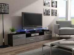 ТВ Тумба EVORA WENGE RTV Cama 194 Венге Мат / Сірий Глянець