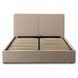 Кровать MARSYLIA Mebel Elite 160x200 из бежевой ткани с контейнером
