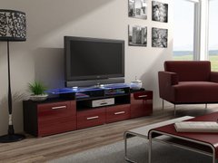 ТВ Тумба EVORA WENGE RTV Cama 194 Венге Мат / Бордо Глянець