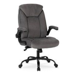 Офисное кресло COMFORT Velvet Mebel Elite Серый реальная фотография
