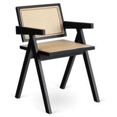 Ажурное кресло MADERA Mebel Elite черное/бежевое реальная фотография
