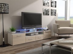 ТВ Тумба EVORA WHITE RTV Cama 194 Білий Мат / Крем Глянець