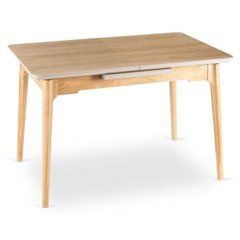 Керамический стол SAMER Mebel Elite 138(178)х80 Дуб реальная фотография