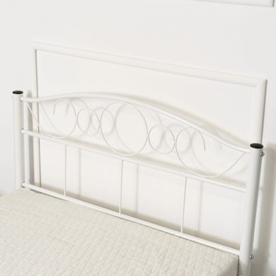 Кровать металлическая GRIFFIN MEBEL ELITE GRIFFIN 90x200 Белый реальная фотография