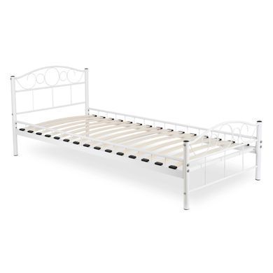 Кровать металлическая GRIFFIN MEBEL ELITE GRIFFIN 90x200 Белый реальная фотография