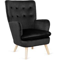 Крісло м'яке SANTOS Mebel Elite Velvet Чорний