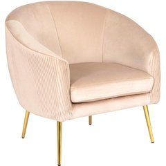 Кресло мягкое STELLA Velvet MEBEL ELITE Беж