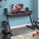 Стол компьютерный Dexter DX1200 AMF (1200х600х750Н) черный графит/Серый Шифер реальная фотография