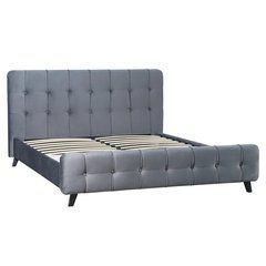 Ліжко LINO Velvet Mebel Elite 160x200 см Сірий жива фотографія