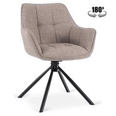 Поворотный стул PEONY 2 Mebel Elite Капучино/ткань реальная фотография