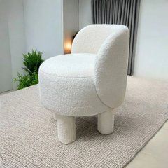 Пуф со спинкой SAGA Mille 50x52x66 см Белый