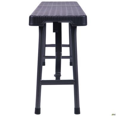 Лавка складана Джилі AMF пластик Rattan Black жива фотографія