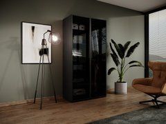 Шкаф для одежды / гардеробный Perfect Home Сендбокс / Sandbox ANTISOL 2-дверный Черный реальная фотография