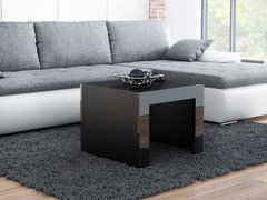 Журнальний столик TESS MINI 60x60 Cama Чорний Мат / Чорний Глянець