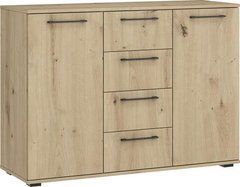 Комод FLEX KM-2&nbsp;Halmar 116x40 Дуб Артизан реальная фотография