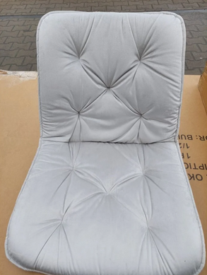 Стул STYLE Velvet Intarsio Светло Серый реальная фотография