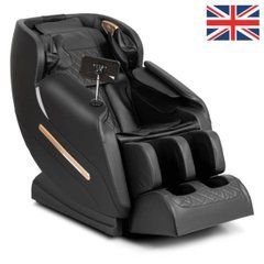 Массажное кресло VX MAX Mebel Elite Черная экокожа Меню на английском языке