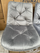 Стул STYLE Velvet Intarsio Серый реальная фотография