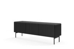 Тумба под телевизор Perfect Home Мути/Muti 3D/147 3-дверная Черный реальная фотография