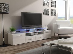 ТВ Тумба EVORA WHITE RTV Cama 194 Білий Мат / Білий Глянець