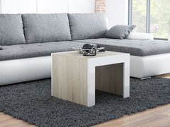 Журнальний столик TESS MINI 60x60 Cama Дуб Сонома Мат / Білий Глянець