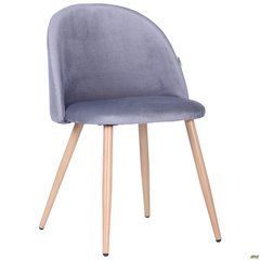 Стілець Sherry beech Velvet AMF Темно Сірий жива фотографія