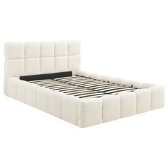 Ліжко з контейнером MURCJA Mebel Elite 140x200 Boucle Cream жива фотографія