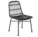 Садовый набор MEBEL ELITE (стол FARGO + 4 стулья WALDI), черный/ротанг