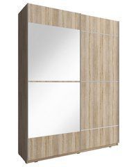 Шкаф-купе Perfect Home Мика IV / Mika IV 150 2-дверный с зеркалом Дуб сонома реальная фотография