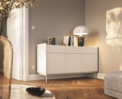 Комод Perfect Home Левел / Level 3-дверний з 3 шухлядами 3D3S/153 Беж/дуб сканді жива фотографія