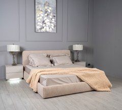 Ліжко з підйомним механізмом КАТРІН Prestol 160x200 Беж Simon 01 жива фотографія