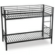 Двоярусне ліжко MEBEL ELITE RODEZ 90x200 см Чорний