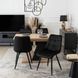 MEBEL ELITE Комплект CLARK Стіл 120-160 см Дуб Артісан/Чорний та 4 стільці RIO Чорний
