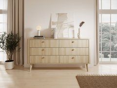 Комод Perfect Home Вики / Viki 6S/163 с 6 ящиками Дуб бариста реальная фотография